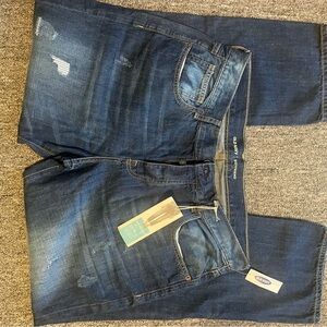 Old Navy Women’s Dark Blue Slim Straight Jeans